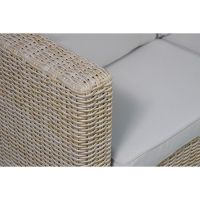 Cora 5 pcs loungeset wicker - beige/bruin
