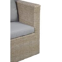 Cora 5 pcs loungeset wicker - beige/bruin