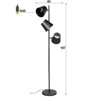 Vloerlamp Kyano 3L