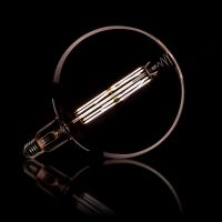 Fraaai LED lamp gloeidraad bol 20 cm E27 grijs