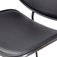 Close In eetkamerstoel kunstleer zwart van het woonmerk BePureHome