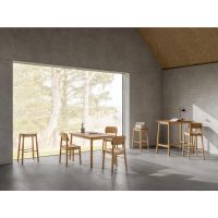 Nøra Elin eetkamerstoel | naturel oak onderstel | matt oak - naturel