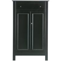 Eva meidenkast grenen - zwart