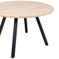 Combi-Tablo rond eiken ø120 cm + 2-standen poot vierkant