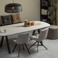 Woood Imme bankje 110 cm hout - zwart