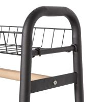 Jovi kledingrek - metaal - zwart van het woonmerk Woood