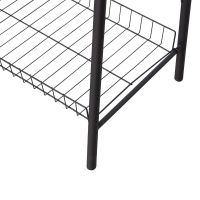 Jovi kledingrek - metaal - zwart van het woonmerk Woood