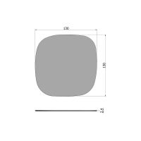 Woood Combi-Tablo: organisch essen mist 130 & 3-stand poot