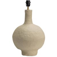 Tafellampvoet papier mache - naturel