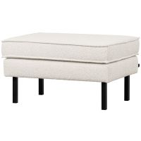 Rodeo hocker bouclé naturel