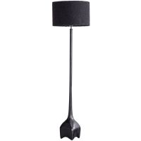 Woood Foss lampenvoet aluminium antiek zwart/bruin