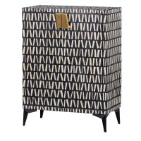 Menne opberkast - zwart/wit van het woonmerk Woood