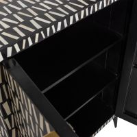 Menne opberkast - zwart/wit van het woonmerk Woood