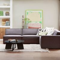 Fries salontafel eiken ø90 cm - zwart