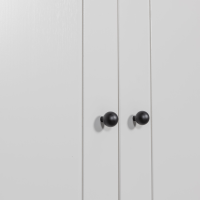 Woood Xina garderobekast grenen - wolkengrijs