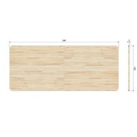 Tablo XL tafelblad curved eiken 240x100 cm - naturel
