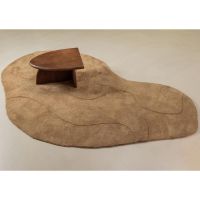 Alya vloerkleed organisch - polyester - pale brown van het woonmerk Woood