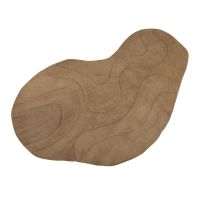 Alya vloerkleed organisch - polyester - pale brown van het woonmerk Woood