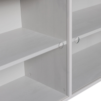 Klink opzetkast grenen - mist