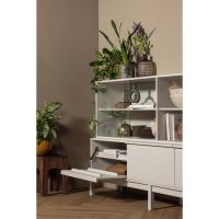 Klink opzetkast grenen - mist