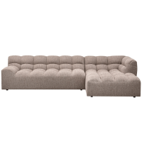 Allure chaise longue rechts geweven stof