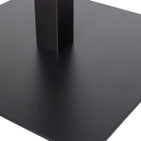 Woood Bistro vierkante buisvoet metaal 72x50x50 cm - zwart