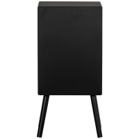 Ozzy nachtkastje hoog hout - zwart