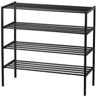 Ferro schoenenrek stapel van 2 metaal - zwart