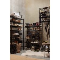 Ferro schoenenrek stapel van 2 metaal - zwart