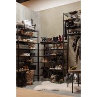 Ferro schoenenrek stapel van 2 metaal - zwart