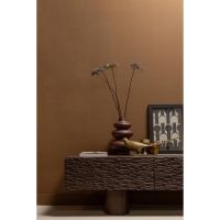 Crumble carved tv-meubel mangohout - walnoot