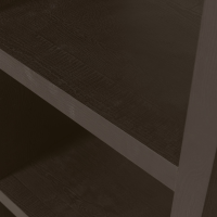 Timo open kast mdf 195x100x40 cm -  donkerbruin