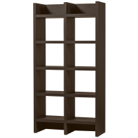 Timo open kast mdf 195x100x40 cm -  donkerbruin
