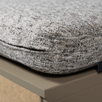 Turner opbergbank grenen met zitkussen - mud