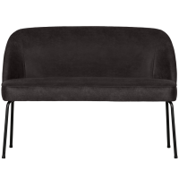 Woood Vogue eetbank leer - zwart