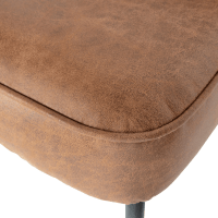 Woood Vogue eetbank leer - cognac