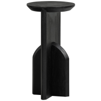 Kioni smalle bijzettafel acacia hout - zwart