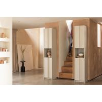 Kioni smalle bijzettafel acacia hout - zwart