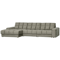 Woood Second date chaise longue links structure velvet