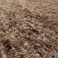 Woood Efia vloerkleed wol 170x240 cm - bruin melange