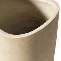 Mosi vaas/plantenpot fiber clay 75xø25 cm - beige