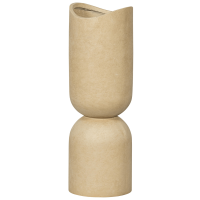 Mosi vaas/plantenpot fiber clay 75xø25 cm - beige