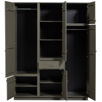 Alfie kledingkast 160 cm - grenen forest