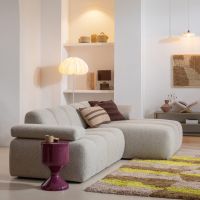 Woood Mojo 1,5-zits met armleuning links bouclé