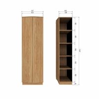 Zuma hoge kast 67 cm eiken - naturel