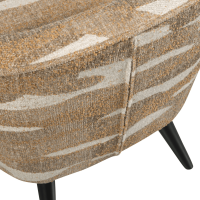 Woood Sara fauteuil geweven camouflage - groen