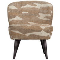 Woood Sara fauteuil geweven camouflage - groen