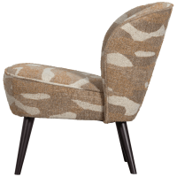 Woood Sara fauteuil geweven camouflage - groen