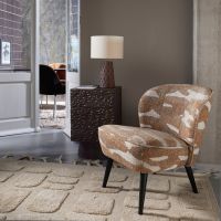 Woood Sara fauteuil geweven camouflage - groen