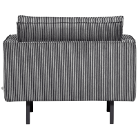 Woood Rodeo fauteuil gestreept - zwart/grijs